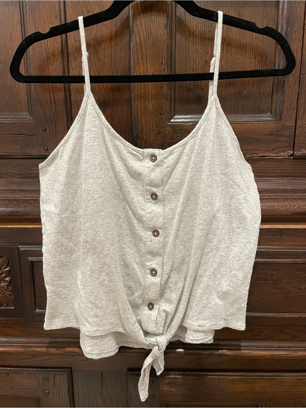 Shyanne Tie Front Button Down Camisole - Picture 1 of 8